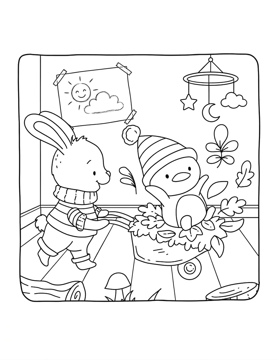 coloriage Autumn Hygge à imprimer gratuitement