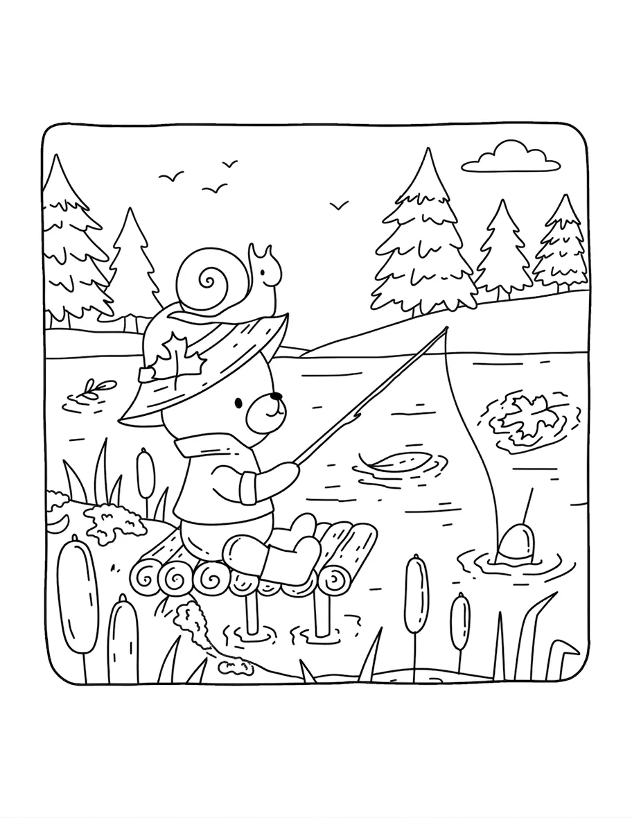 coloriage Autumn Hygge pour enfant de 10 ans