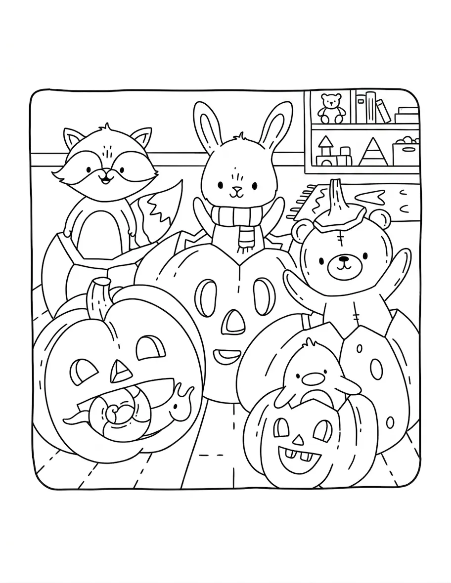 coloriage Autumn Hygge à imprimer pdf