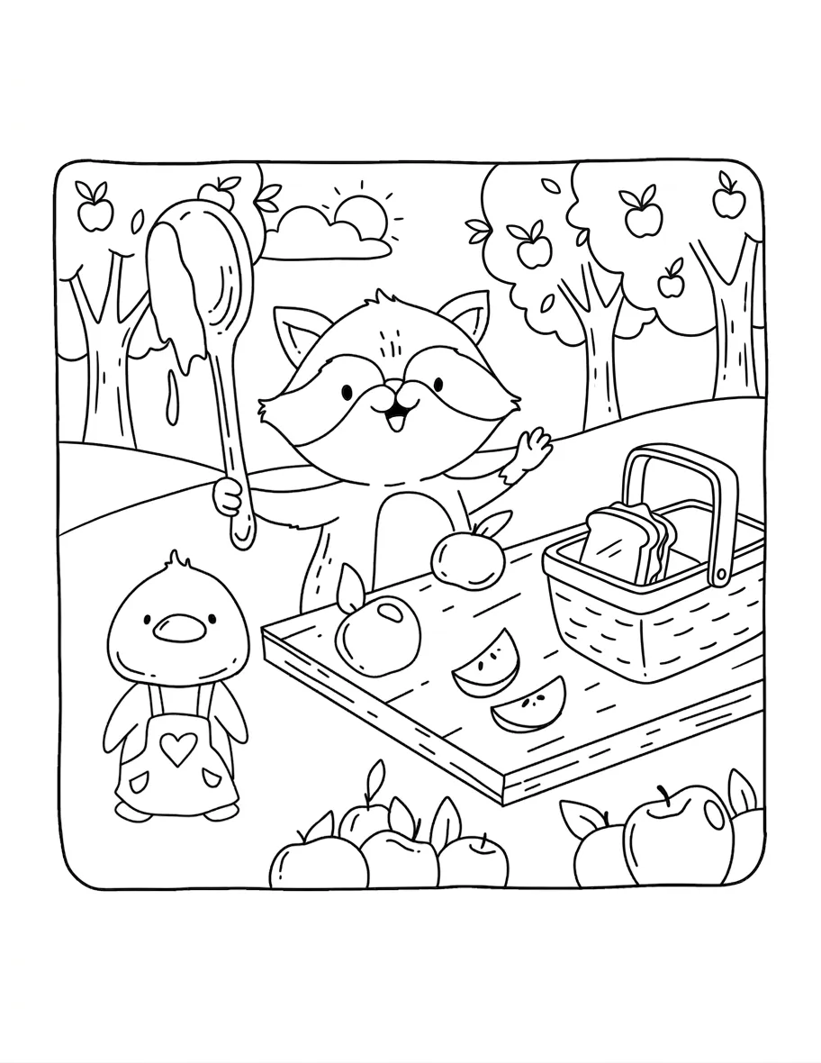 coloriage Autumn Hygge à imprimer gratuitement pdf