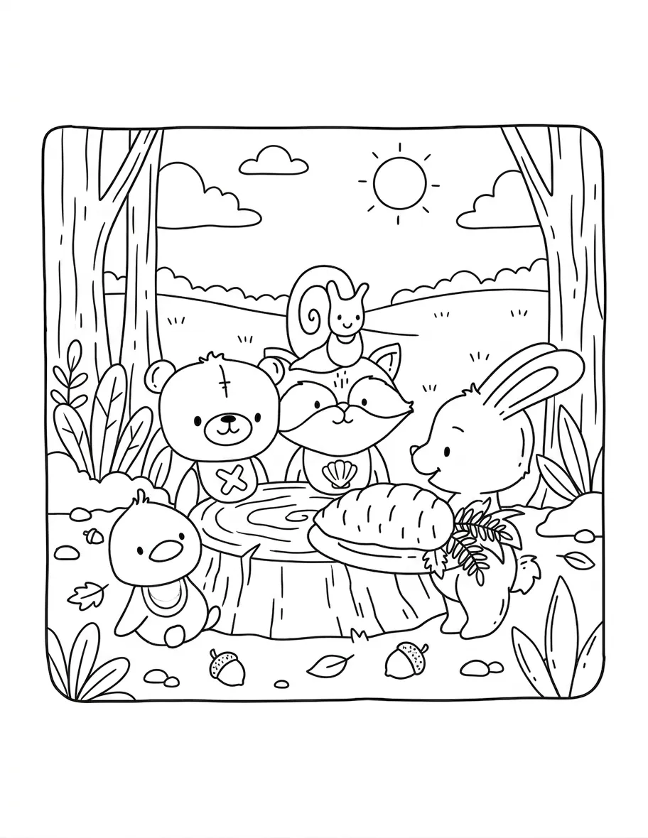 coloriage Autumn Hygge en ligne pour enfant