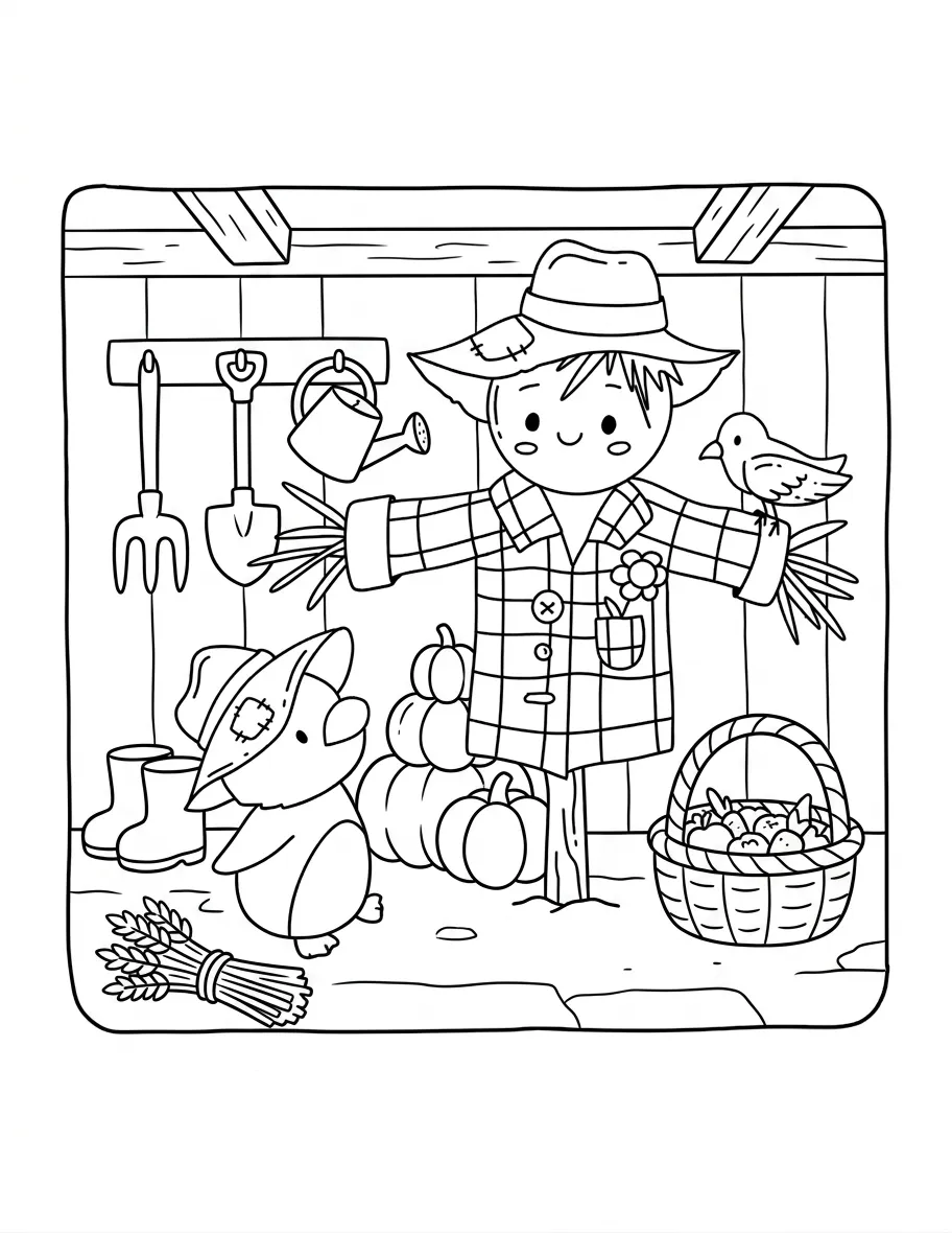 coloriage Autumn Hygge et dessin a imprimer