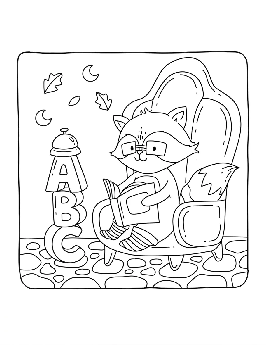 image pour coloriage Autumn Hygge enfant