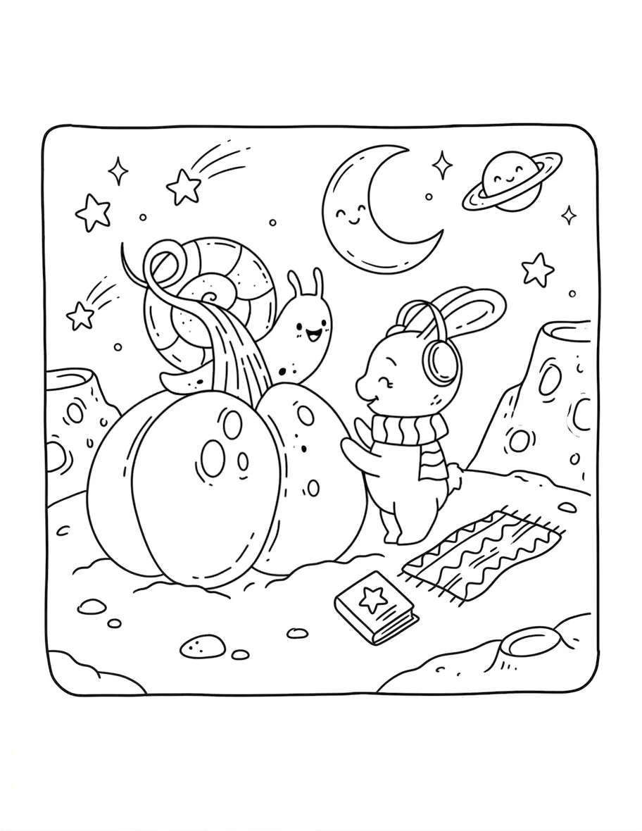 coloriage Autumn Hygge à imprimer pour enfant de 6 ans