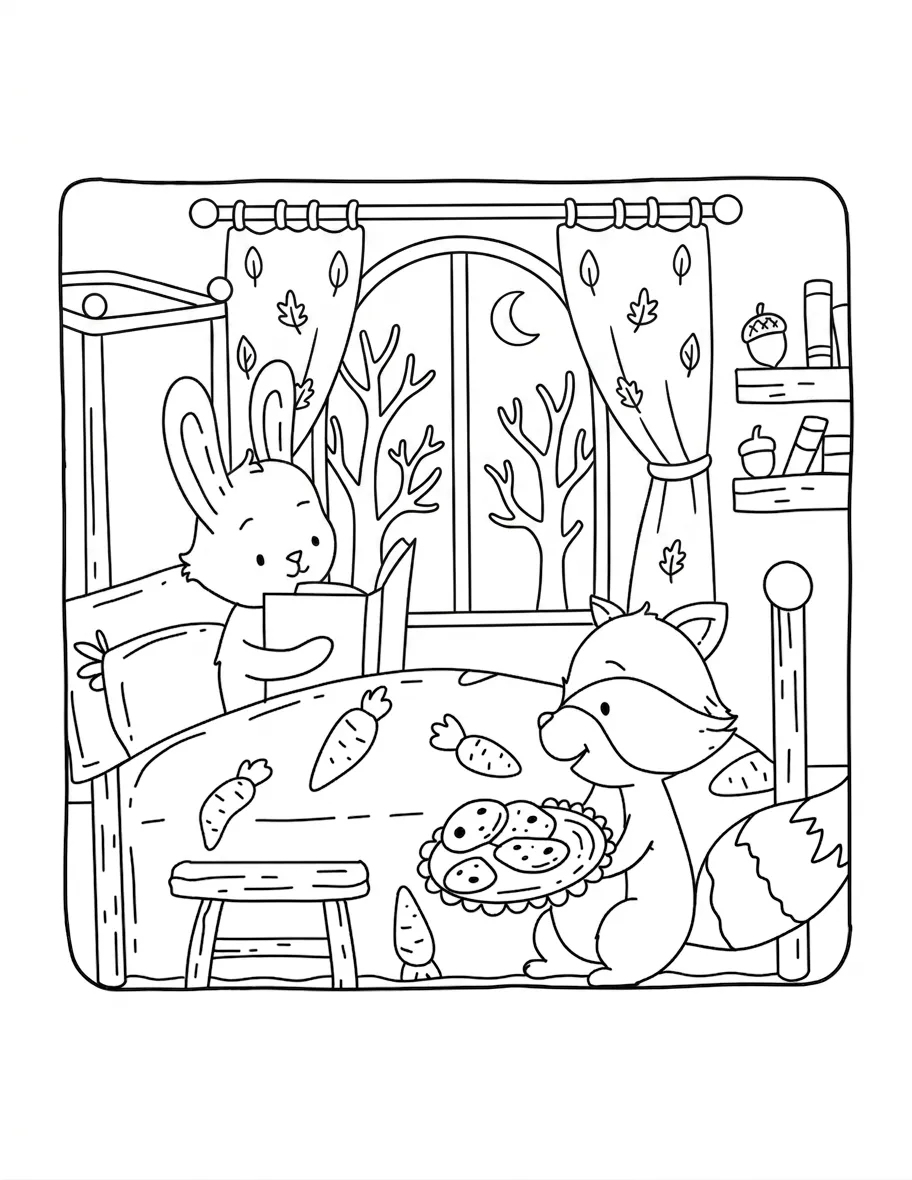 coloriage Autumn Hygge a imprimer gratuitement