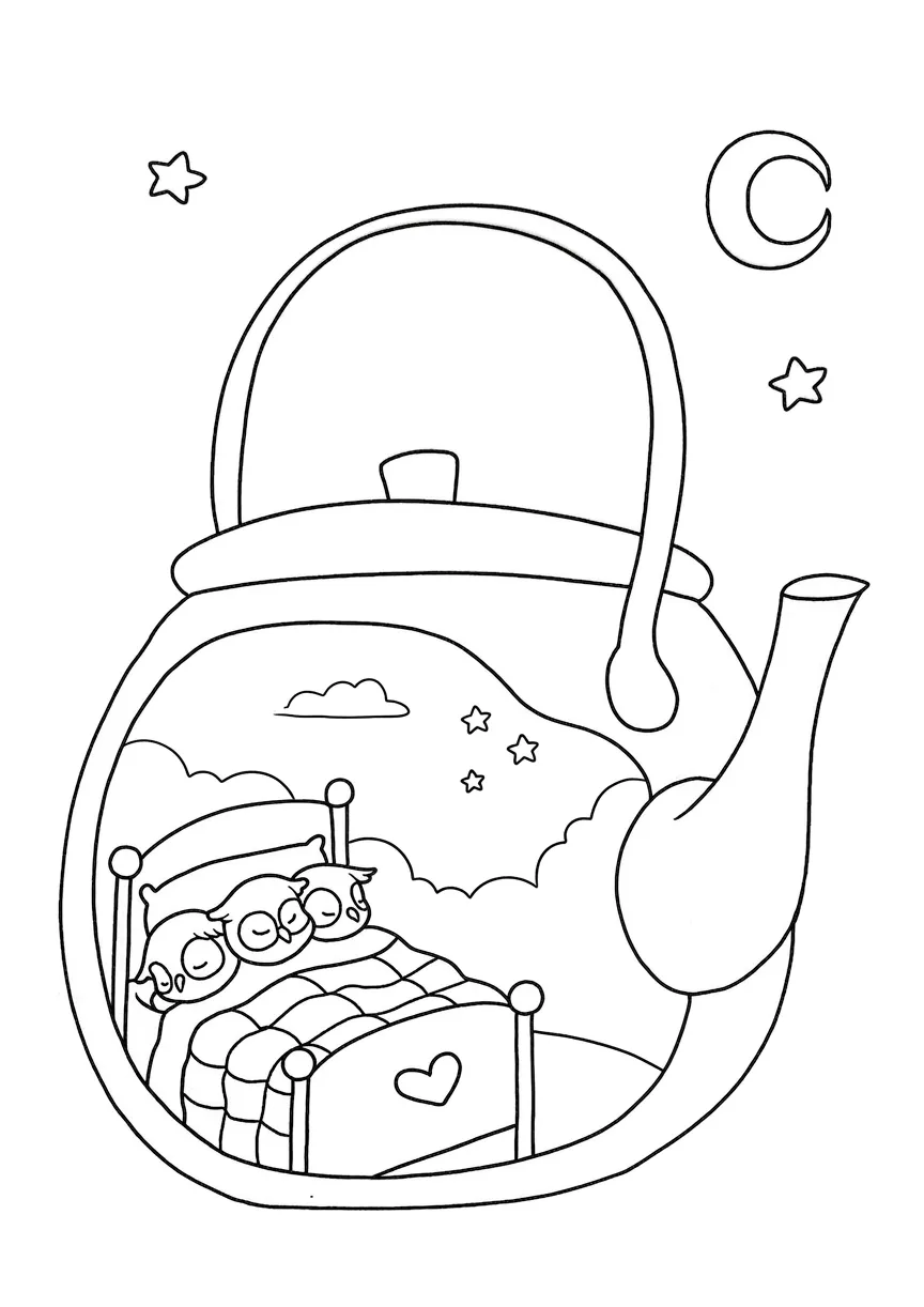 coloriage Cozy Spaces a imprimer gratuit