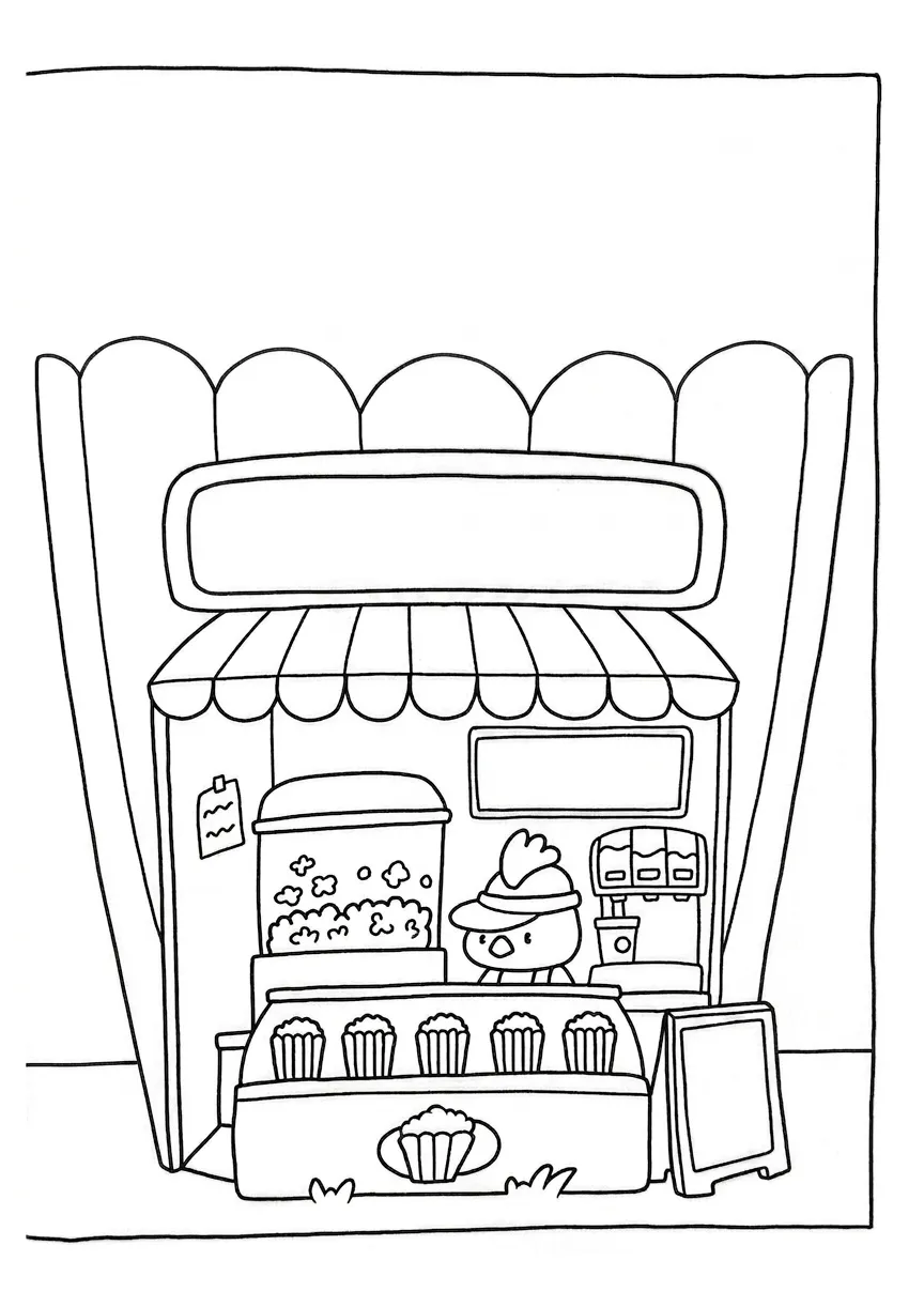 coloriage Cozy Spaces et apprentissage