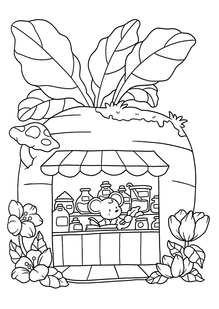 coloriage Cozy Spaces a telecharger