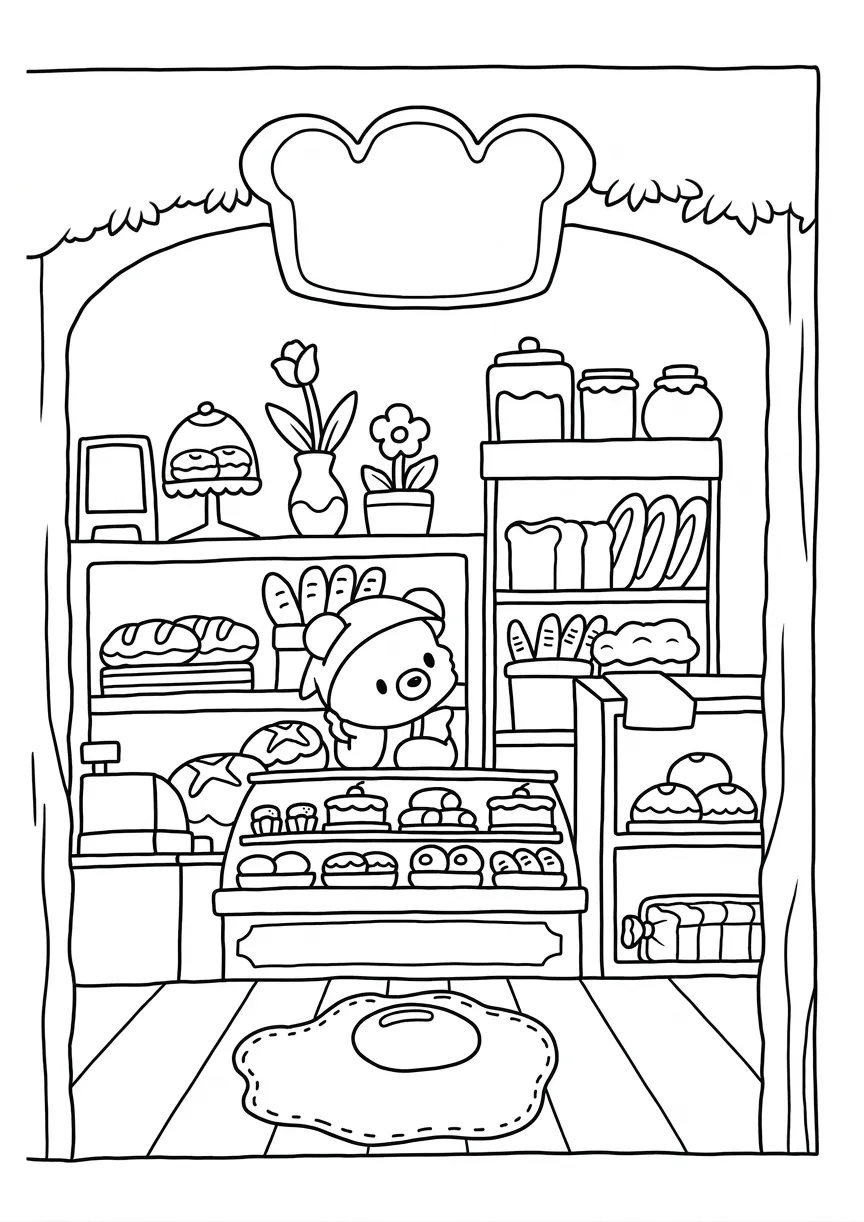 coloriage Cozy Spaces à imprimer pdf gratuit