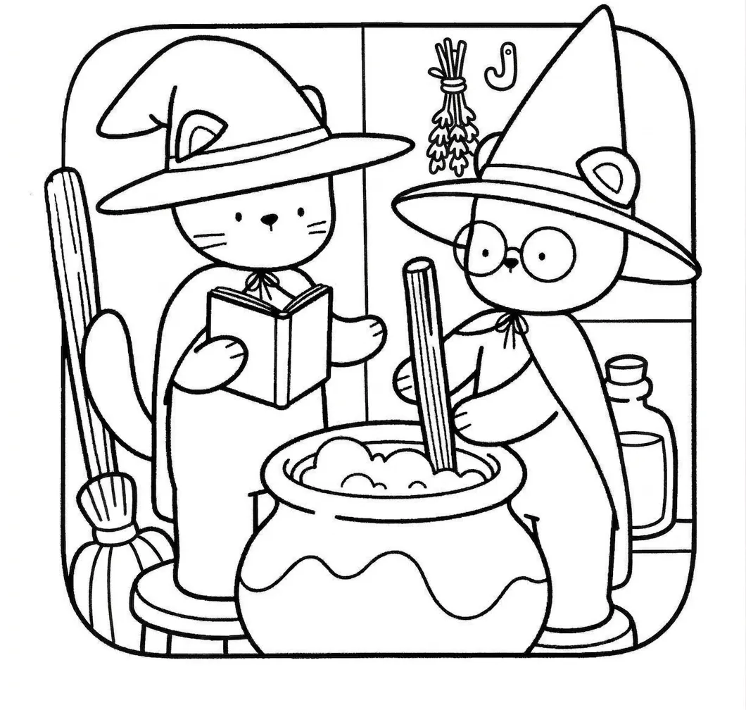 a imprimer coloriage Creepy Friends gratuit