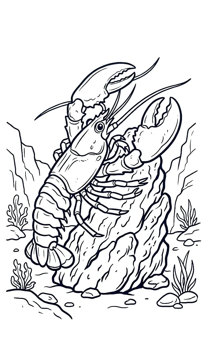 coloriage Crevette a colorier en ligne