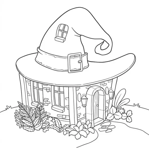 Coloriage Cute Witch Stuff