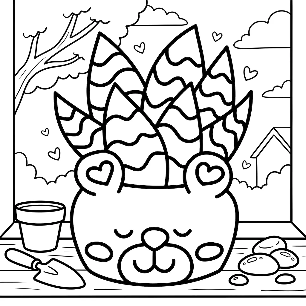coloriage Flowers et Plants à imprimer pour enfant de 3 ans