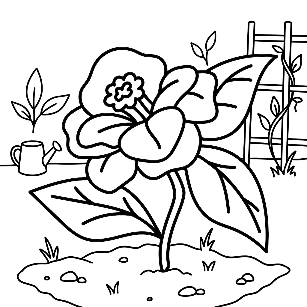 coloriage Flowers et Plants a colorier en ligne gratuitement