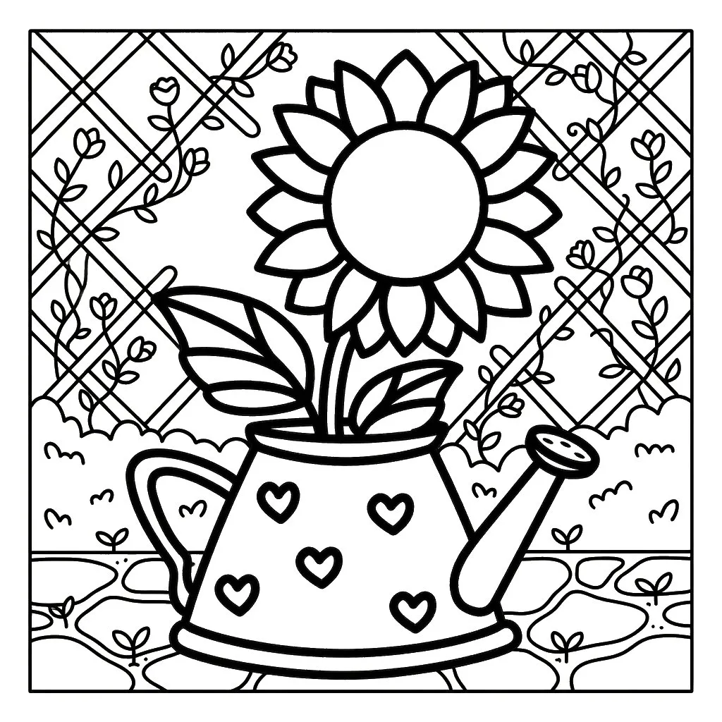 coloriage Flowers et Plants à imprimer gratuit 1