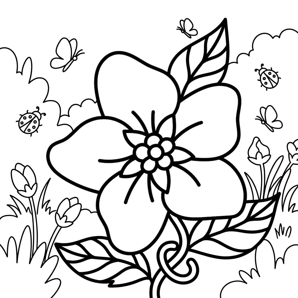 coloriage Flowers et Plants gratuit à imprimer