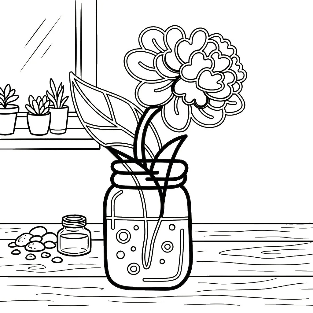 coloriage Flowers et Plants pour enfant a imprimer gratuit