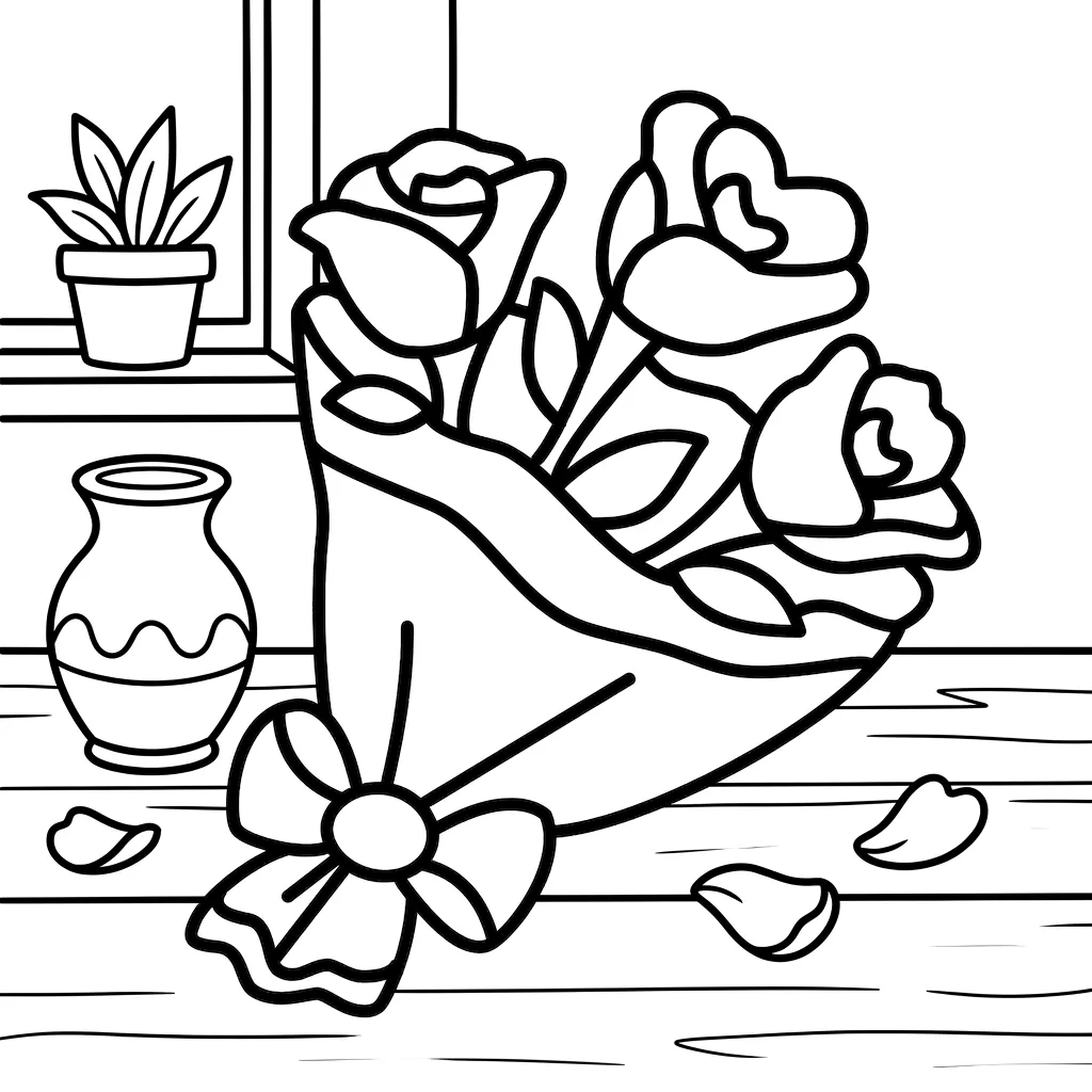 coloriage Flowers et Plants pour enfant gratuit