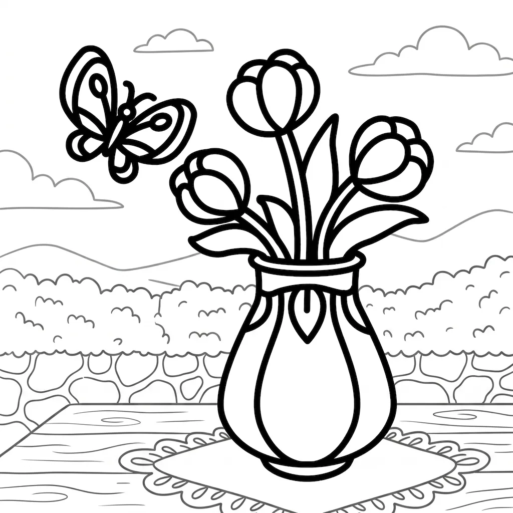 coloriage Flowers et Plants à imprimer gratuitement pdf