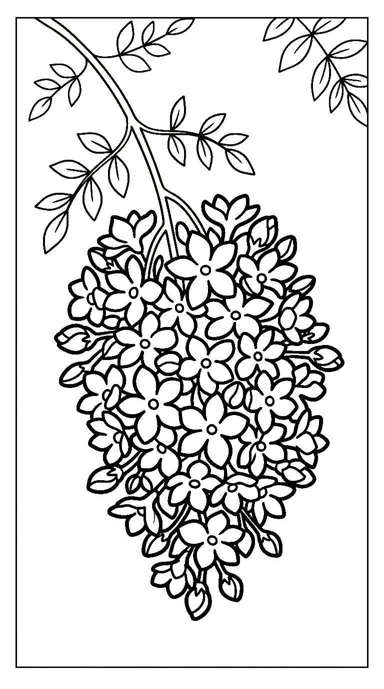 coloriage Jasmin a dessiner en ligne