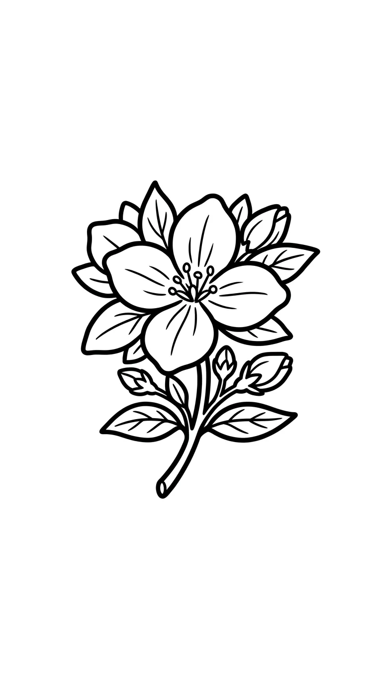 coloriage Jasmin à imprimer kawaii