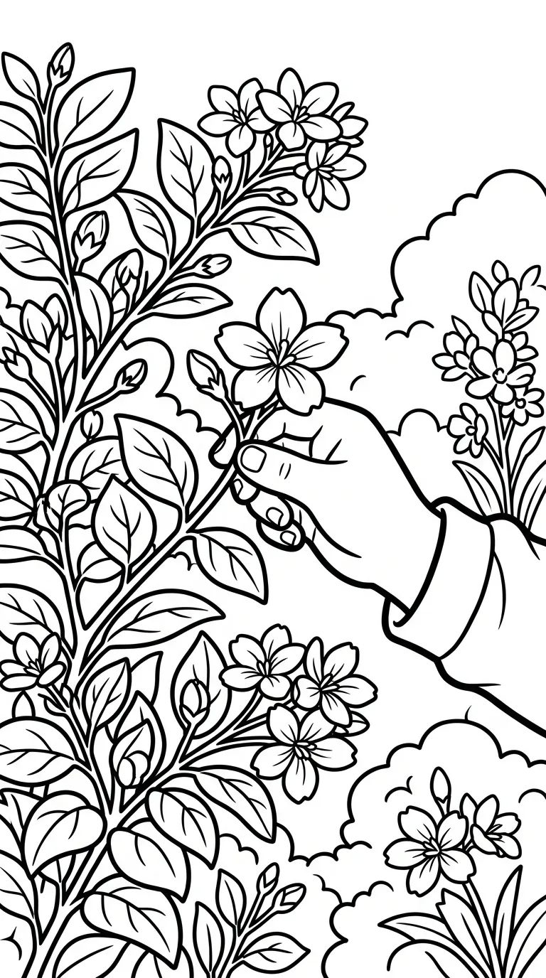 coloriage Jasmin en ligne