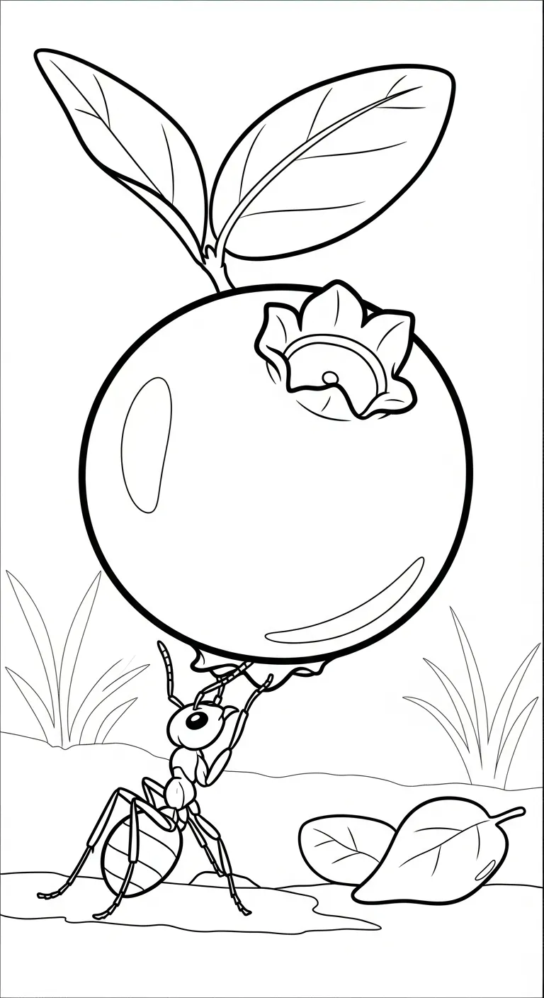 coloriage Myrtille à imprimer gratuit