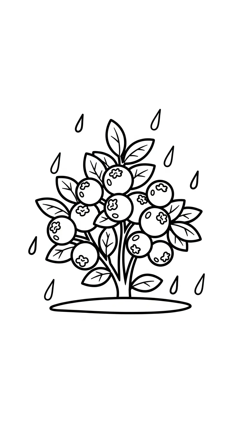 coloriage Myrtille à imprimer a4