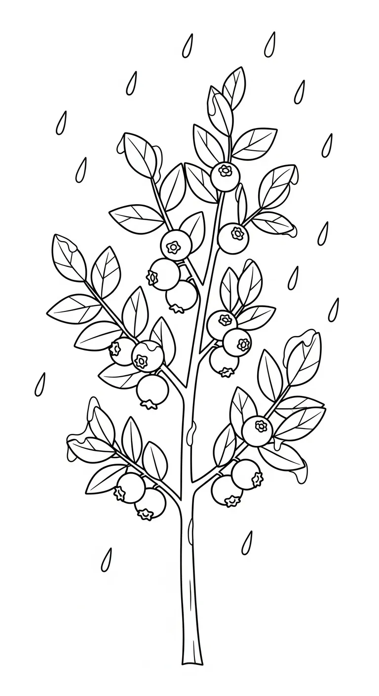 coloriage Myrtille de pour enfants
