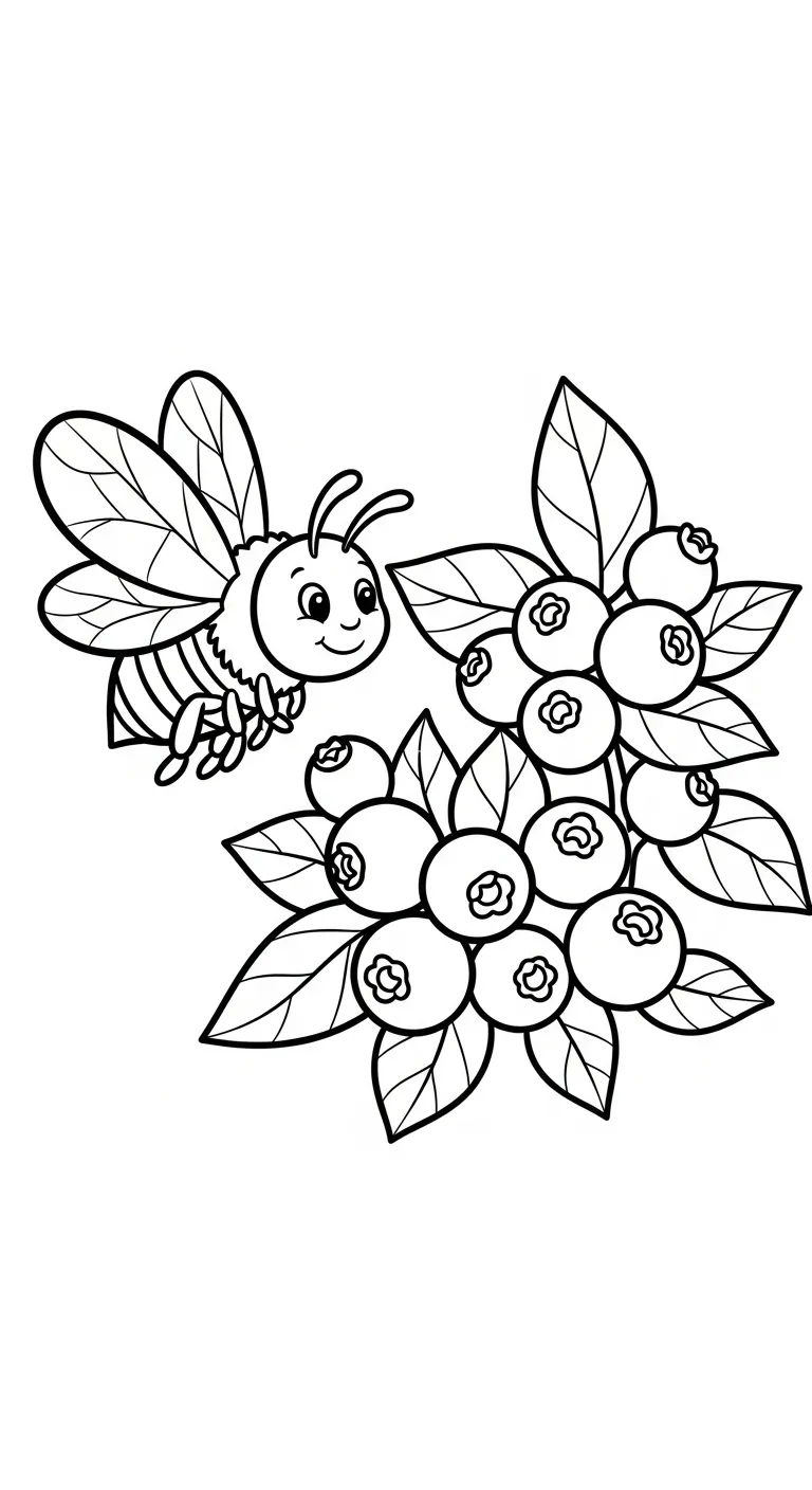 coloriage Myrtille pour enfants