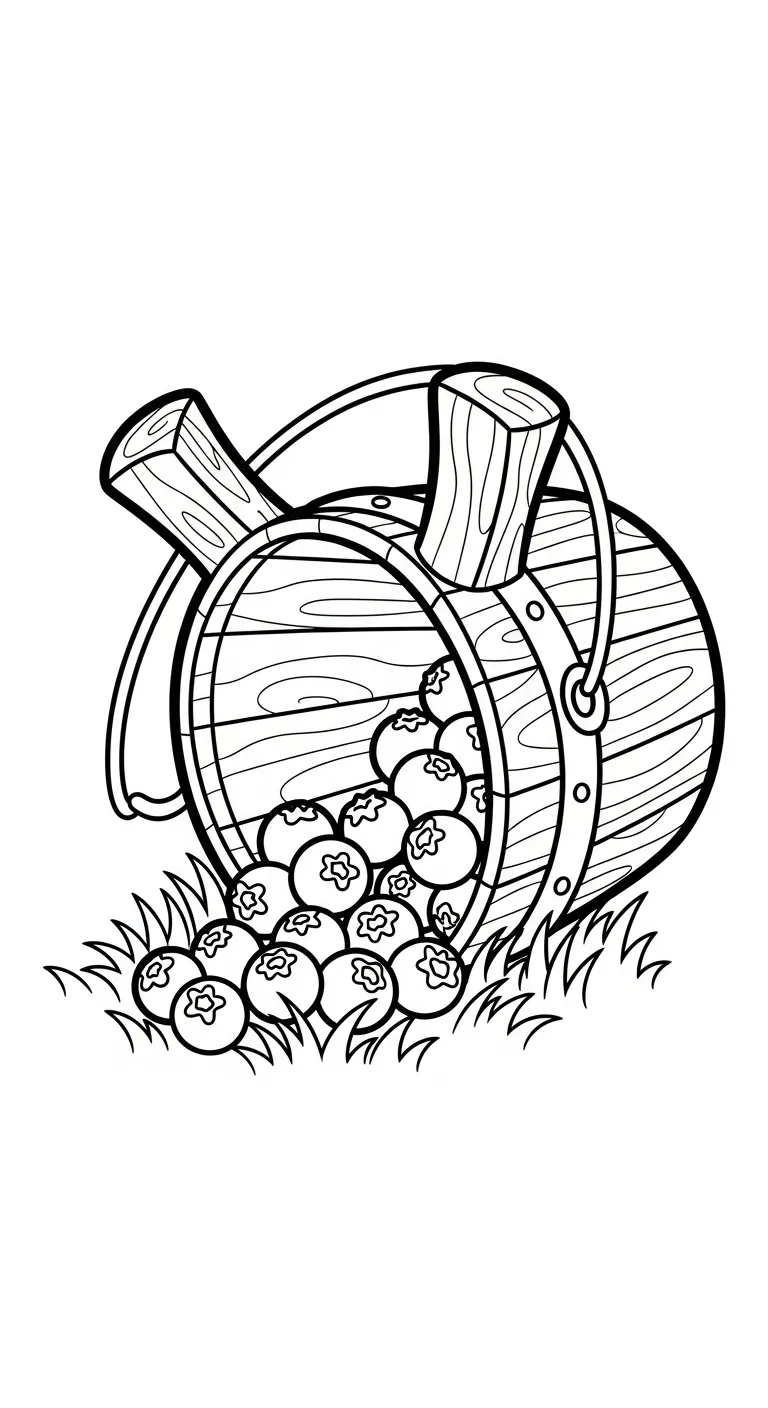 coloriage Myrtille pour enfants a imprimer gratuit