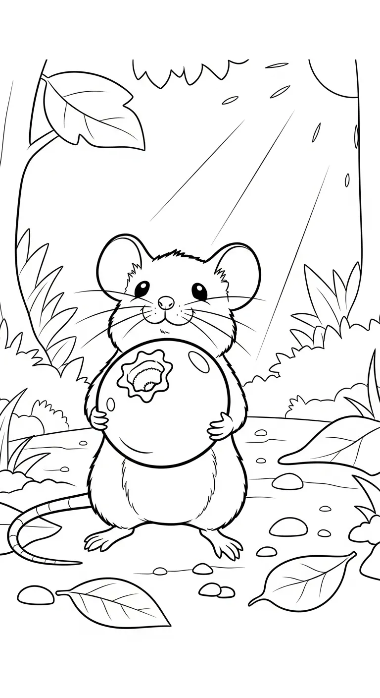 imprimer coloriage Myrtille gratuit