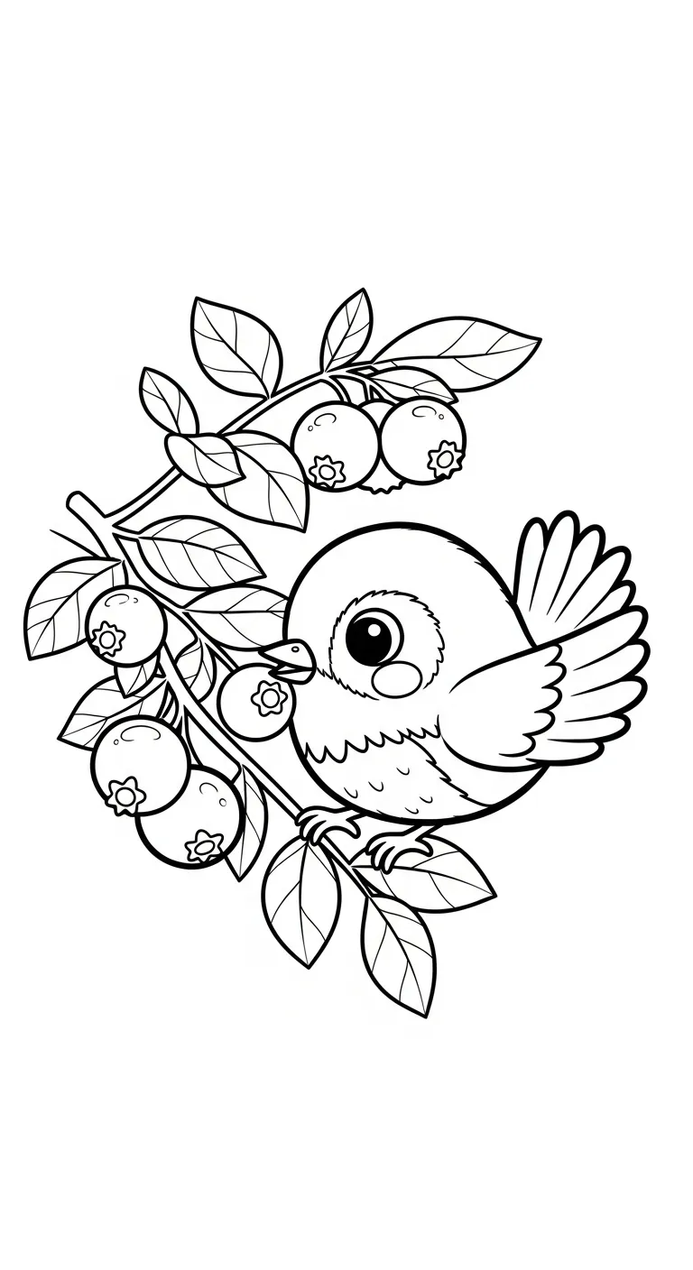 coloriage Myrtille gratuit a imprimer 1