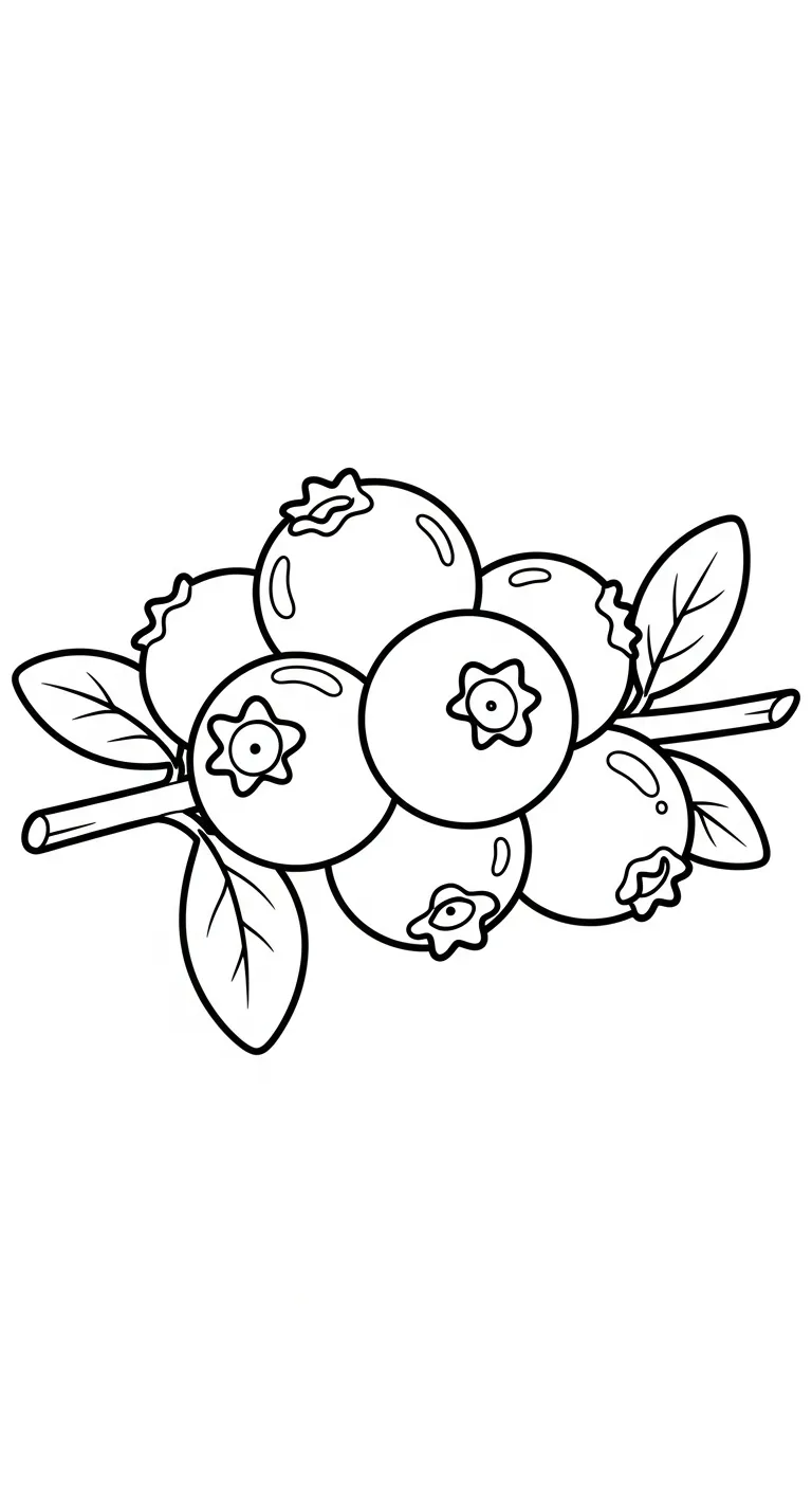 coloriage Myrtille pour enfant a imprimer gratuit