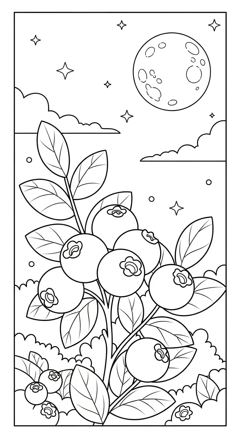 coloriage Myrtille pour enfant de 3 ans