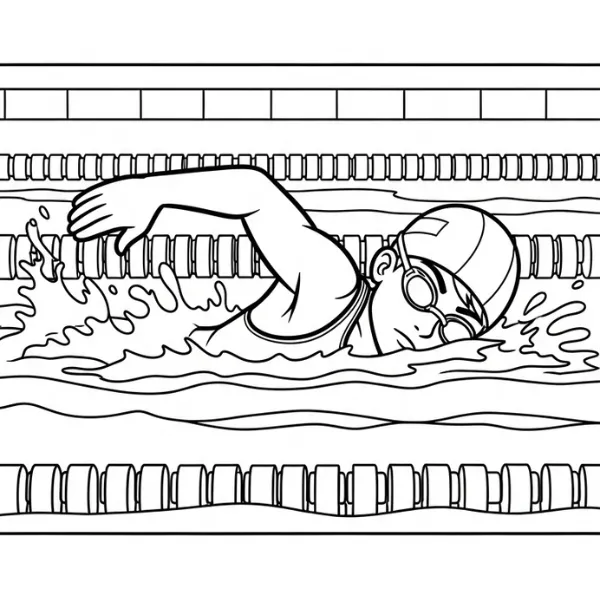Coloriage Nager