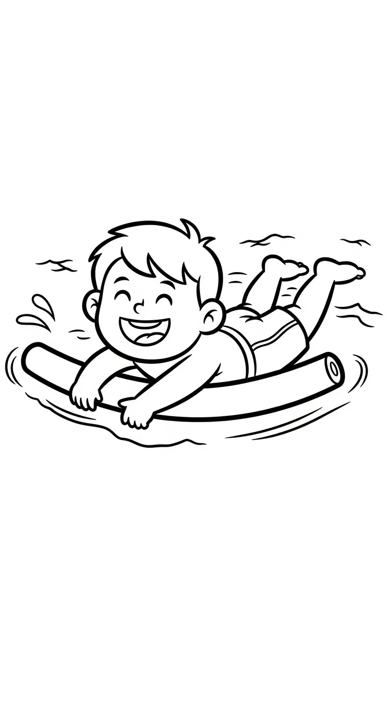 imprimer coloriage Nager 1