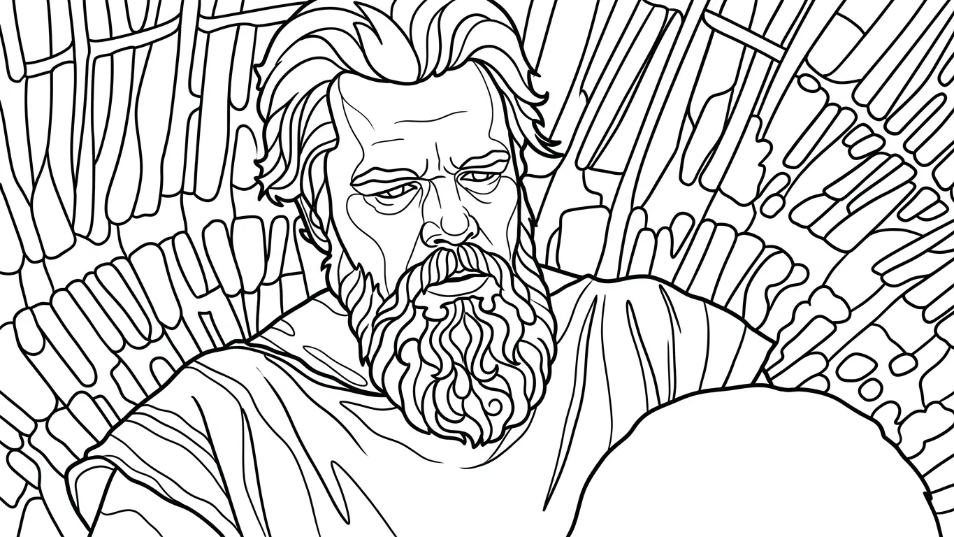 coloriage Odyssey pour enfant de 8 ans