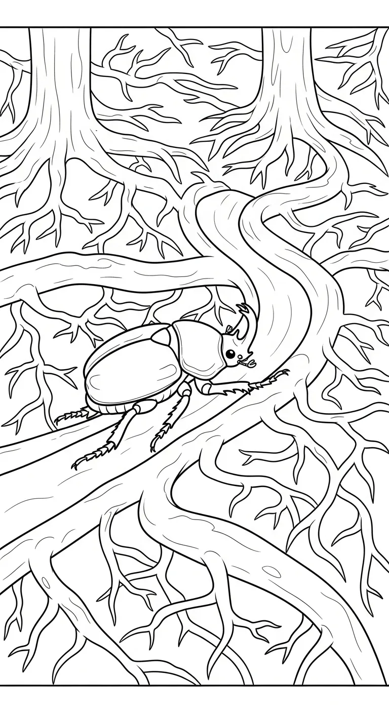 coloriage Scarabée gratuit a imprimer