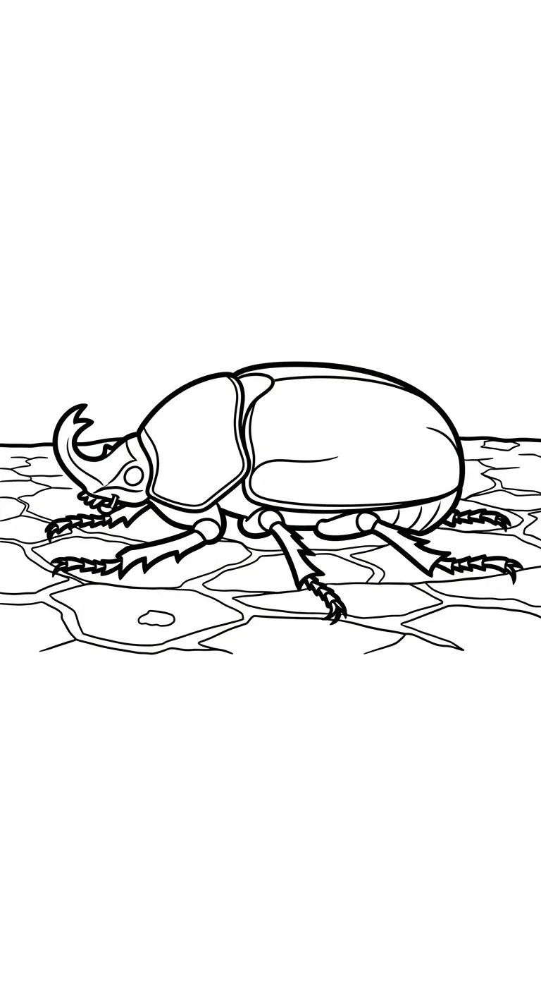 coloriage Scarabée pour enfant
