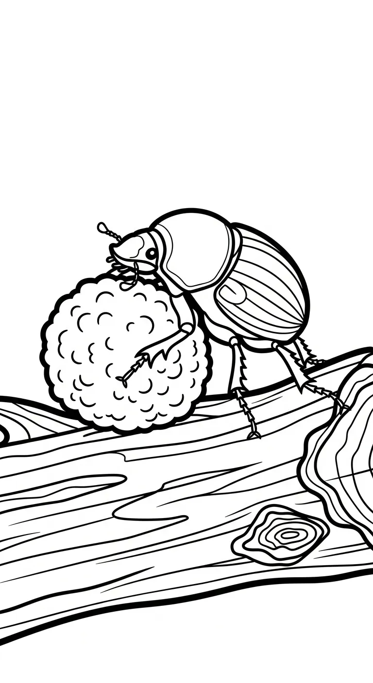 coloriage Scarabée pour enfants a imprimer gratuit