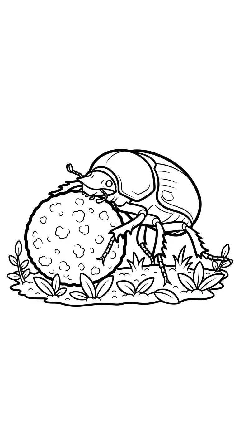 a imprimer coloriage Scarabée gratuit