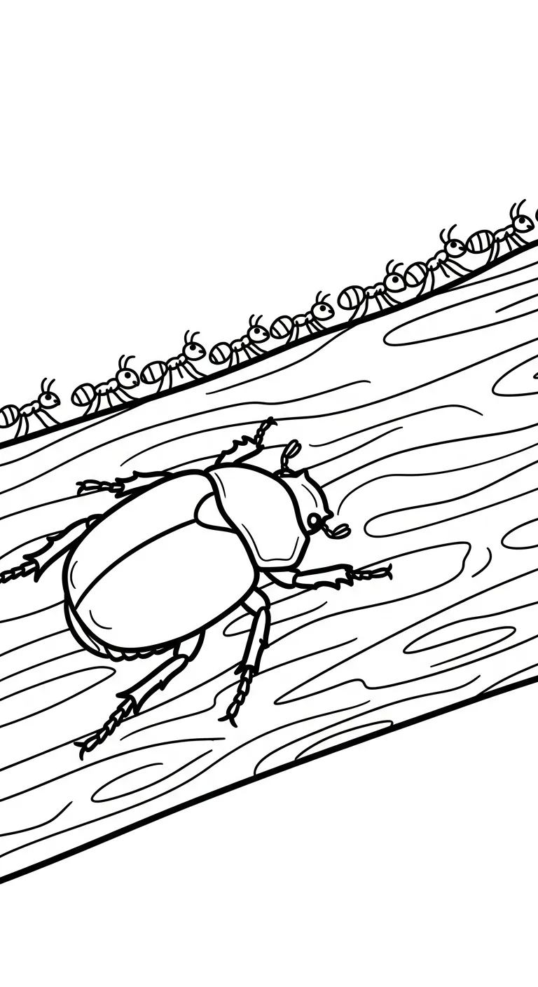 coloriage Scarabée gratuit 1