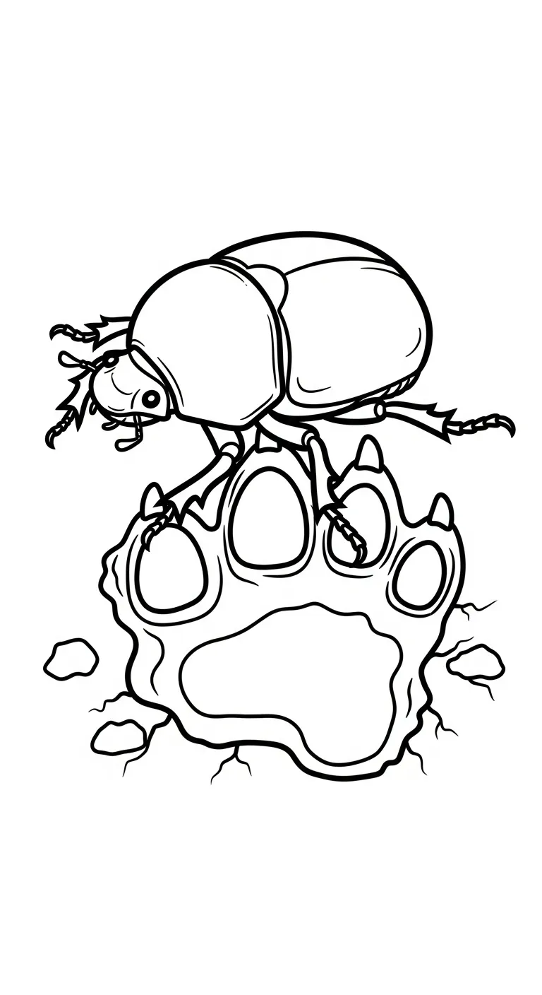 coloriage Scarabée à imprimer pdf gratuit