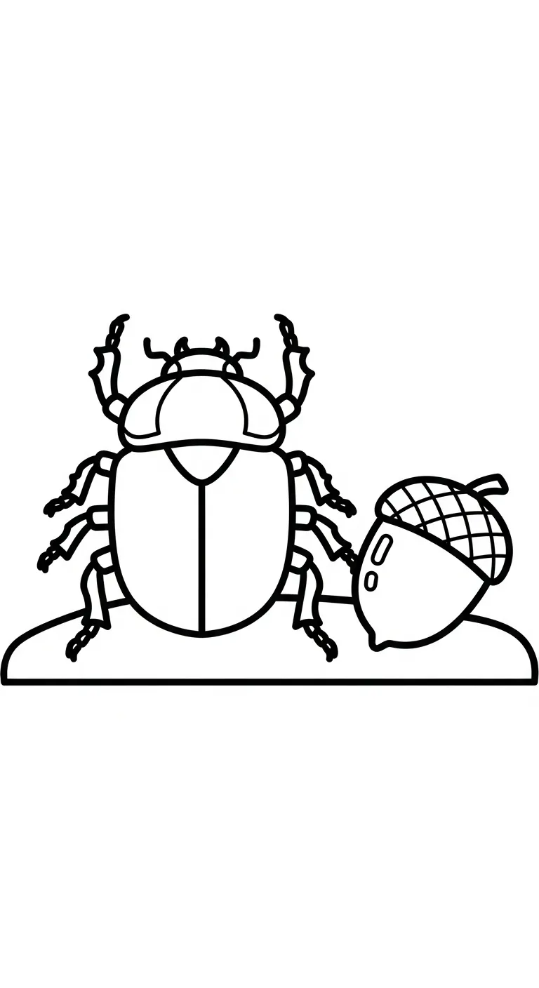 coloriage Scarabée gratuit