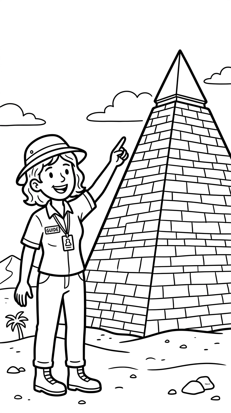 a imprimer coloriage Guide touristique gratuit