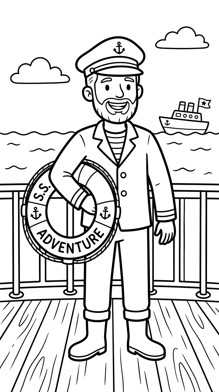 coloriage Guide touristique et découpage à imprimer 1