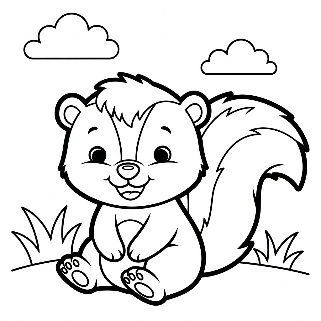 Coloriage Mouffette