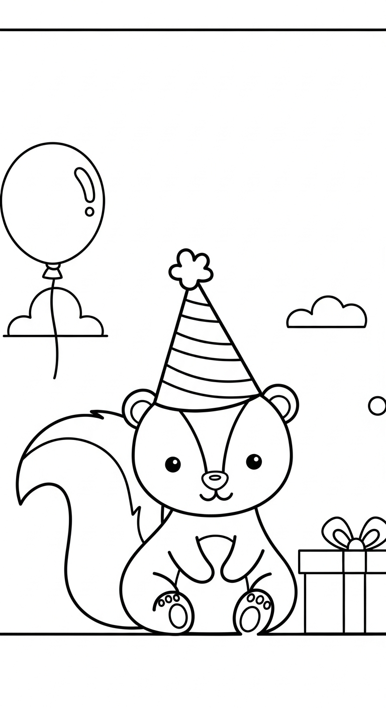 coloriage Mouffette à imprimer pour enfant de 10 ans 1