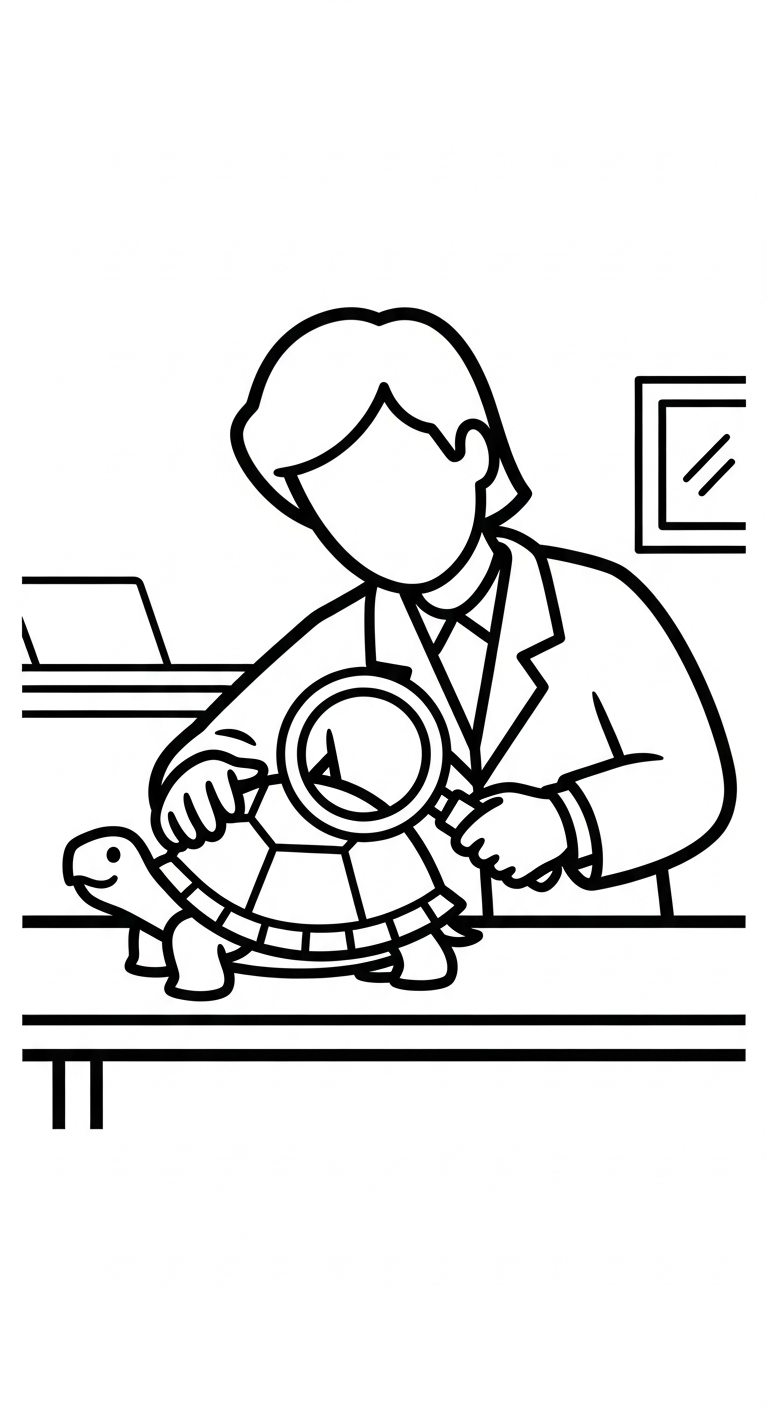 coloriage Vétérinaire à imprimer pour enfant de 2 ans